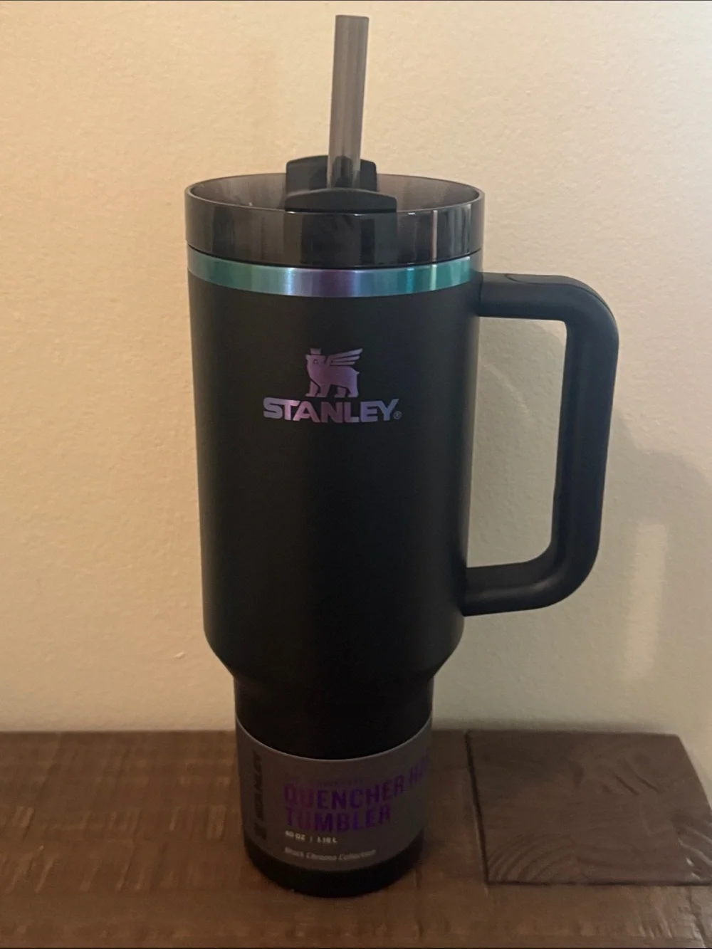 NWT Stanley 40oz The Flowstate Quencher H2.0 tumbler Black Chroma - Picture 1 of 9